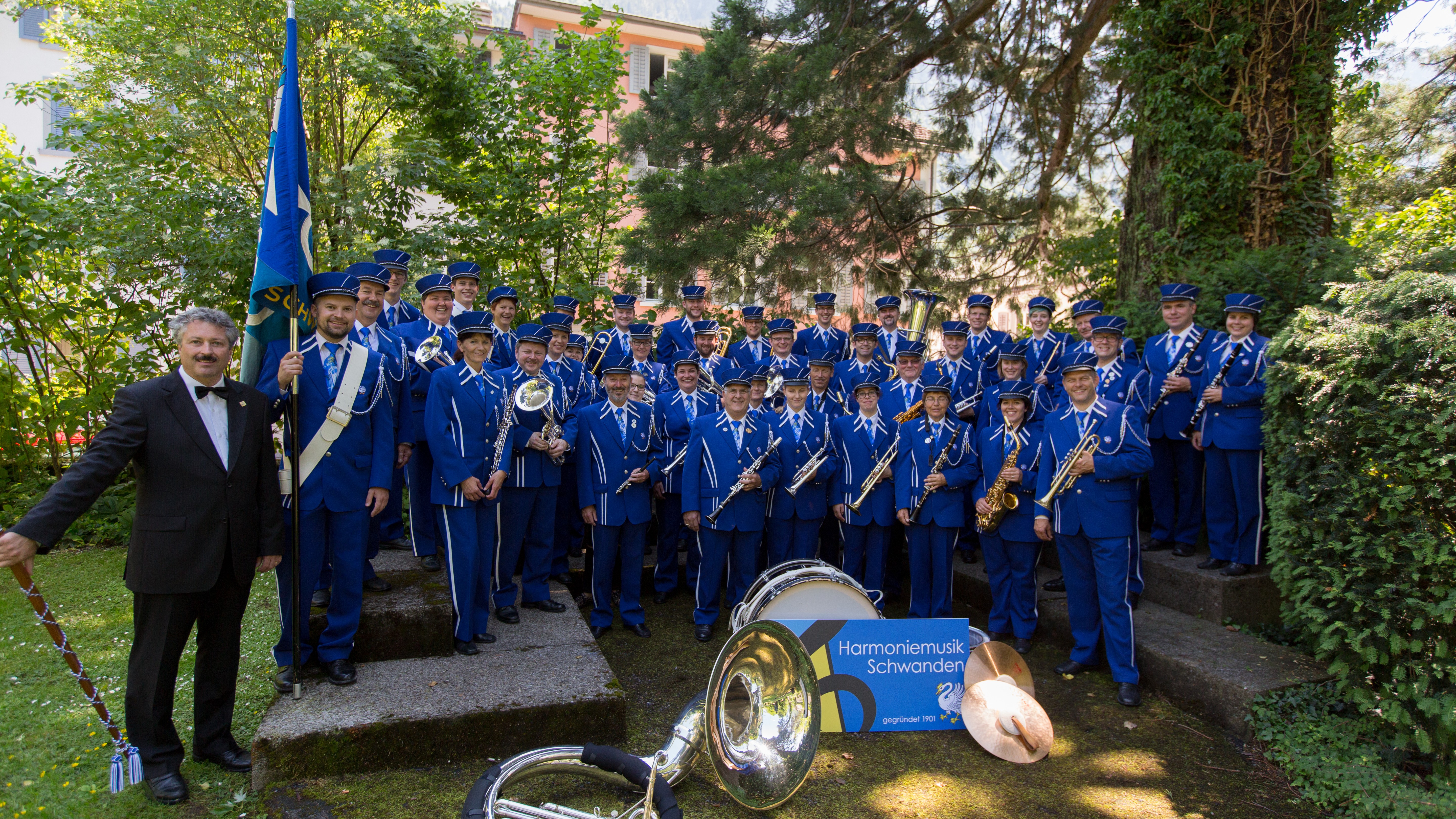 Bild der Harmoniemusik Schwanden aus dem Jahr 2015.